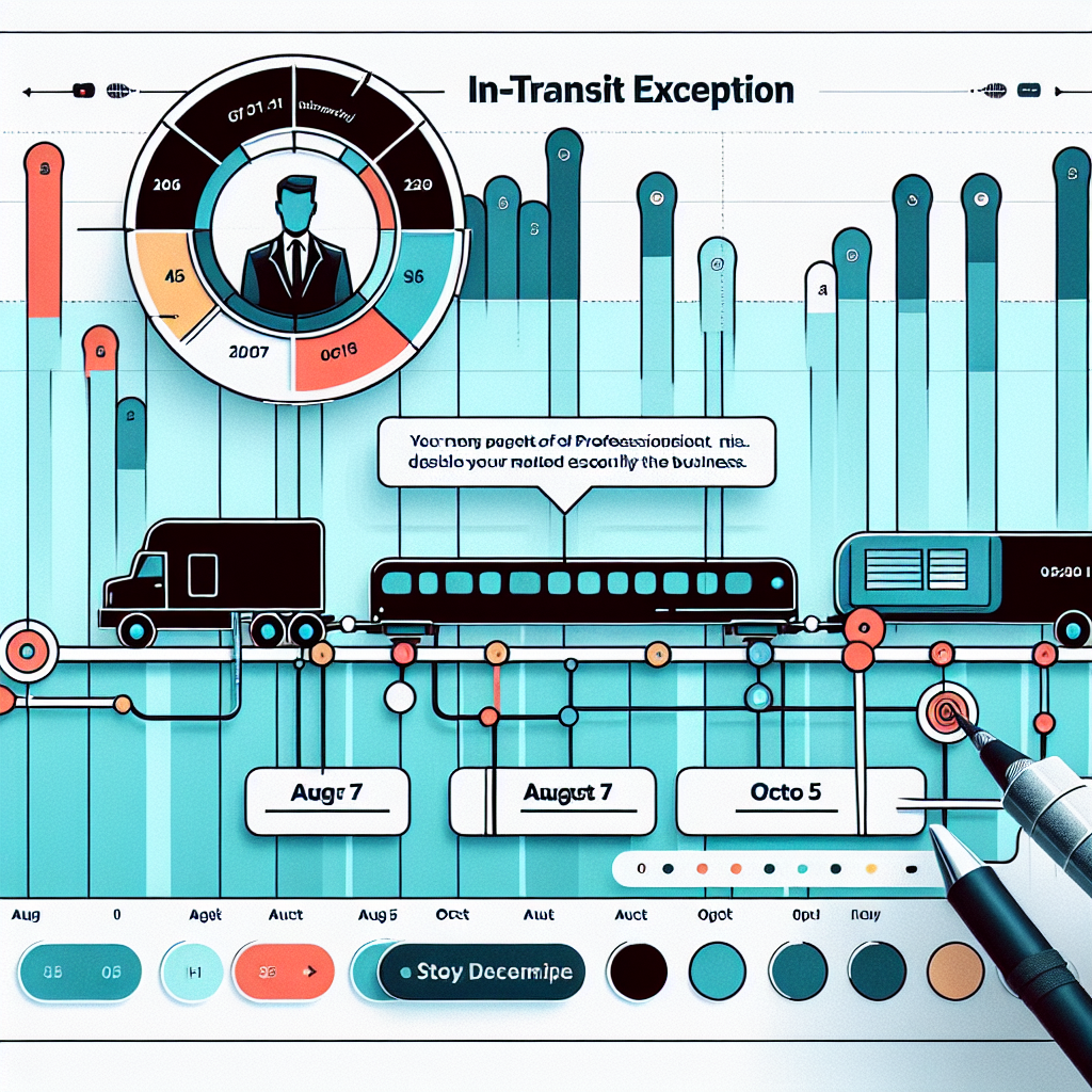 In-Transit Exception timeline visualization